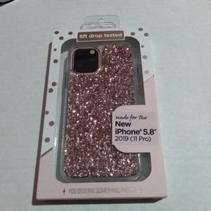 FELLOWES iPhone 11 Pro Cellphone Case 5.8" 6ft  Drop Tested Sparkly CRC97301